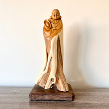 Load image into Gallery viewer, Yabo Wood Laughing Buddha