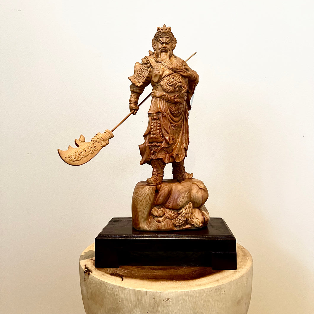 Guan Gong God of War Wood Carving