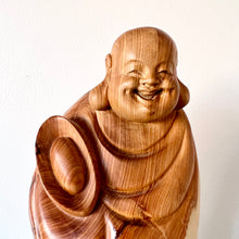 Load image into Gallery viewer, Yabo Wood Laughing Buddha
