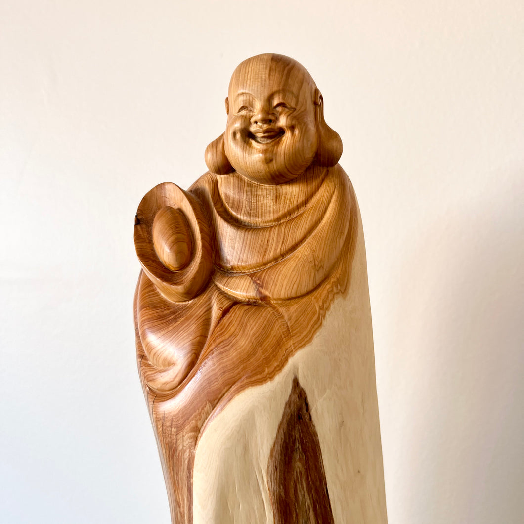 Yabo Wood Laughing Buddha