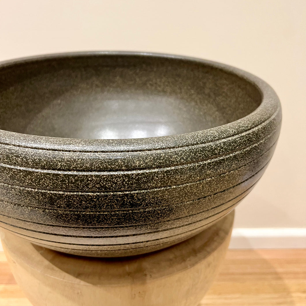 XL Metallic Matte Handmade Ceramic Bowl